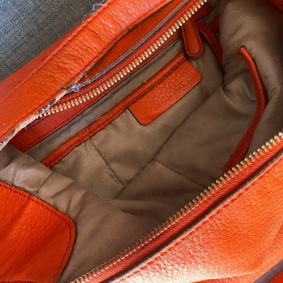 Orange Michael Kors shoulder bag - Picture 8 of 8